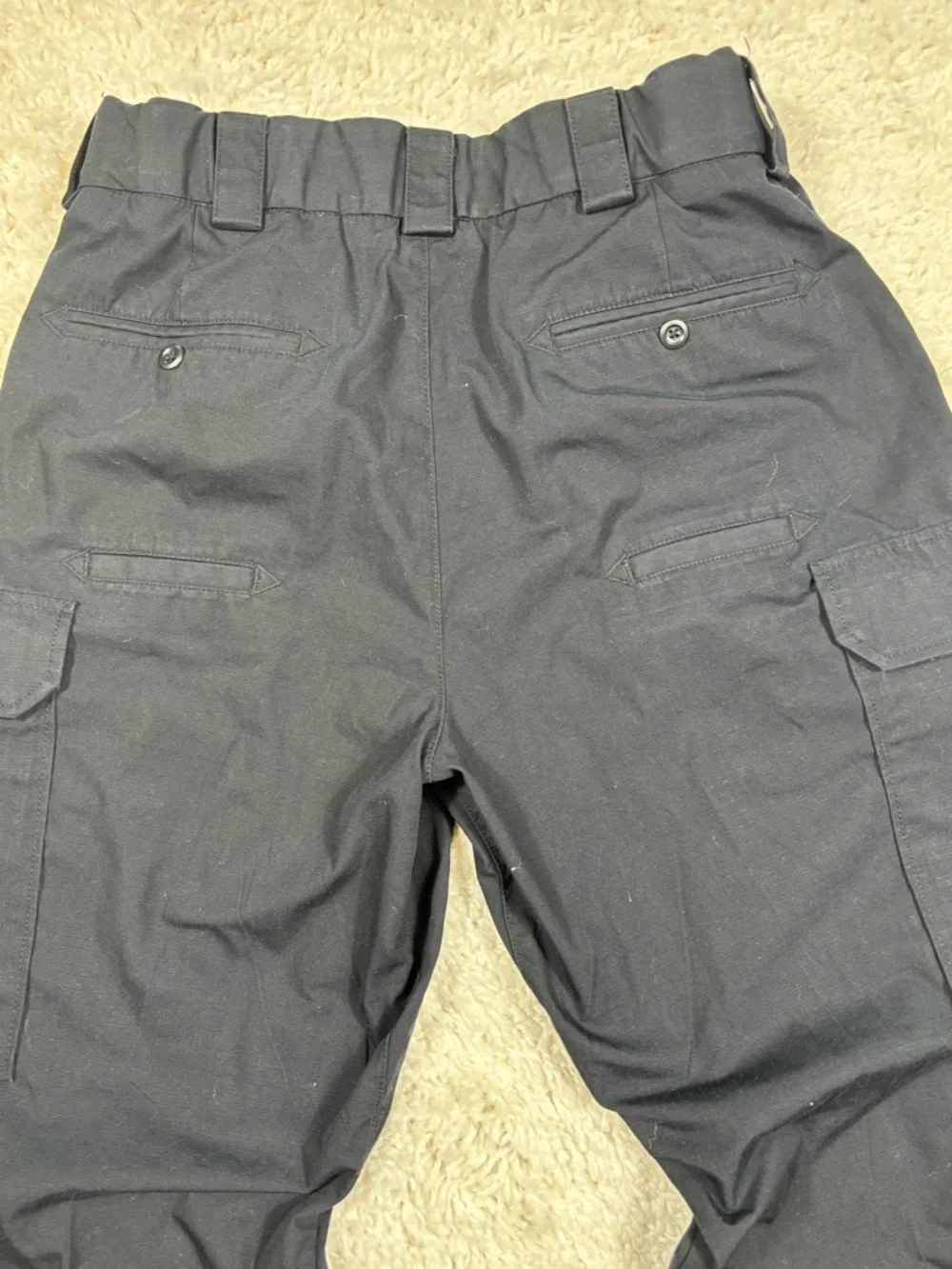 5.11 Tactical Men’s Black Cargo Pants Size 34 Adjustable Stretch Waist